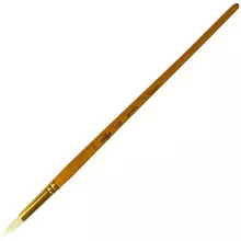 Кисть художественная щетина Гамма "Студия" круглая №12 длинная ручка