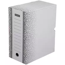 Короб архивный с клапаном OfficeSpace "Standard" плотный, микрогофрокартон, 150 мм. белый, до 1400 л.