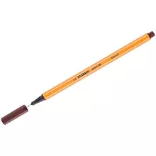 Ручка капиллярная Stabilo "Point 88" коричневая 04 мм.