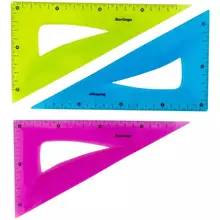 Треугольник 30°, 18 см. Berlingo "Flexy", пластиковый, гибкий, ассорти