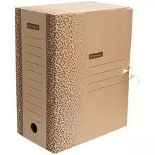 Папка архивная с завязками OfficeSpace "Standard" плотная, микрогофрокартон, 150 мм. бурый, 1400 л.