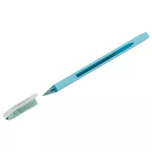 Ручка шариковая Uni "Jetstream SX-101-07FL" синяя 07 мм. грип бирюзовый корпус