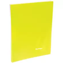 Папка c зажимом Berlingo "Neon" 17 мм. 700 мкм. неоновая желтая
