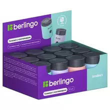 Точилка пластиковая Berlingo "Instinct" 1 отверстие контейнер ассорти дисплей-бокс