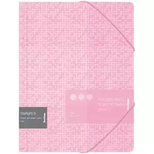 Папка на резинке Berlingo "Starlight S" А4, 600 мкм, розовая, с рисунком