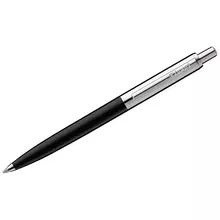 Ручка шариковая Luxor "Star" синяя 10 мм. корпус черный/хром кнопочный механизм