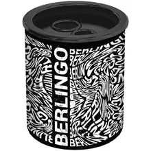Точилка металлическая Berlingo "Monochrome" 2 отверстия с контейнером