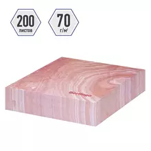 Блок для записи декоративный на склейке Berlingo "Fantasy" 8,5*8,5*2 см. розовый, 200 л.