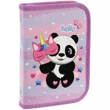 Пенал 1 отделение 190*130 ArtSpace "Hello Panda" ламинированный картон