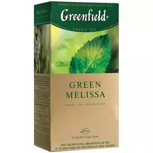Чай Greenfield "Green Melissa" зеленый с мелиссой 25 фольг. пакетиков по 15 г