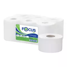 Бумага туалетная Focus Eco Jumbo 1 слойн 200 м/рул. тиснение белая