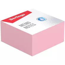 Блок для записи Berlingo "Standard" 9*9*45 см. розовый