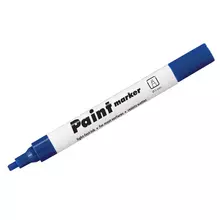 Маркер-краска Centropen "Paint Marker 9100" синяя клиновидный 5 мм. лаковый блистер