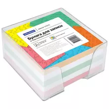 Блок для записей OfficeSpace 9*9*45 см. пластиковый бокс цветной