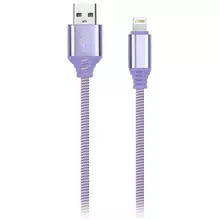 Кабель Smartbuy iK-512NS USB(AM) - Lightning(M) для Apple в оплетке 2A output 1 м. фиолетовый