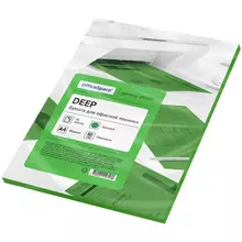 Бумага цветная OfficeSpace deep А4 80г./м2 50 л. (зеленый)