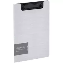 Папка-планшет с зажимом Berlingo "Steel&Style" А5+ 1800 мкм. пластик (полифом) белая