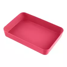 Лоток для канцелярских принадлежностей Стамм. 185*265*45 см. полипропилен розовый Neon