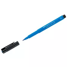 Ручка капиллярная Faber-Castell "Pitt Artist Pen Brush" цвет 110 темно-синяя пишущий узел "кисть"