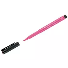 Ручка капиллярная Faber-Castell "Pitt Artist Pen Brush" цвет 129 розовый пишущий узел "кисть"