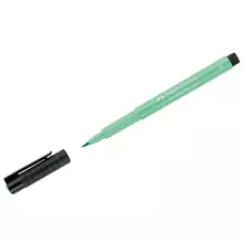Ручка капиллярная Faber-Castell "Pitt Artist Pen Brush" цвет 162 светло-бирюзовая пишущий узел "кисть"