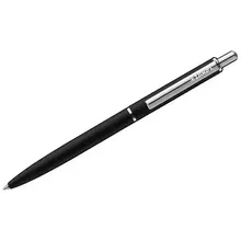 Ручка шариковая Luxor "Cosmic" синяя 10 мм. корпус черный/хром кнопочный механизм