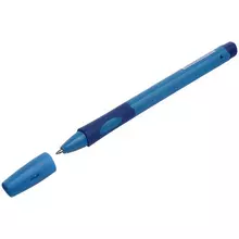 Ручка шариковая Stabilo "LeftRight" для левшей, синяя, 0,8 мм. грип, голубой корпус