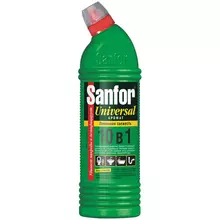 Чистящее средство для сантехники Sanfor "Universal 10в1. Лимонная свежесть" гель с хлором 750 мл