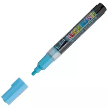 Маркер меловой MunHwa "Black Board Marker" голубой 3 мм. водная основа