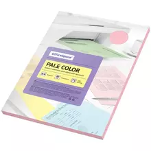 Бумага цветная OfficeSpace "Pale Color" А4 80г./м² 100 л. (розовый)