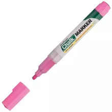Маркер меловой MunHwa "Chalk Marker" розовый 3 мм. спиртовая основа пакет