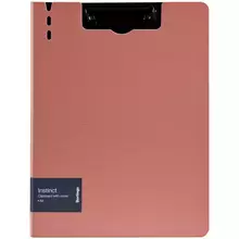 Папка-планшет с зажимом Berlingo "Instinct" А4 пластик (полифом) фламинго/черный
