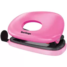 Дырокол Berlingo "Round" 10 л. пластиковый розовый