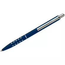 Ручка шариковая Luxor "Window" синяя 10 мм. корпус синий/хром кнопочный механизм