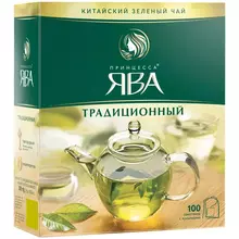 Чай Принцесса Ява зеленый 100 пакетиков по 2 г