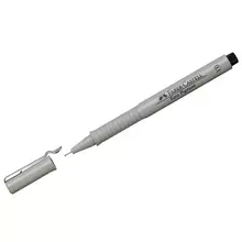 Ручка капиллярная Faber-Castell "Ecco Pigment" черная 01 мм.