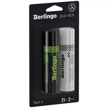 Клей-карандаш Berlingo "Tech It" 21 г. 2 шт. блистер ПВП