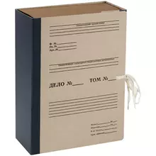 Короб архивный с завязками OfficeSpace, 120 мм. переплетный картон, до 1100 л.