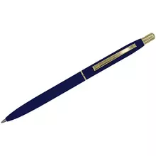 Ручка шариковая Luxor "Sterling" синяя 10 мм. корпус синий/золото кнопочный механизм