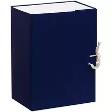 Короб архивный с завязками OfficeSpace разборный, БВ, 150 мм. синий клапан МГК