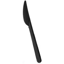 Ножи одноразовые Paterra "Премиум", набор 50 шт. ПС, черные, 18 см