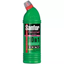 Чистящее средство для сантехники Sanfor "Universal 10в1. Летний дождь" гель с хлором 1 л
