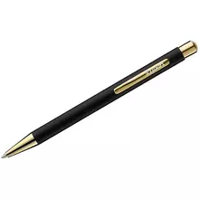 Ручка шариковая Luxor "Nova" синяя 10 мм. корпус черный/золото кнопочный механизм