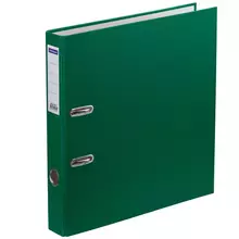 Папка-регистратор OfficeSpace 50 мм. бумвинил с карманом на корешке зеленая