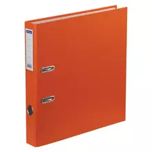 Папка-регистратор OfficeSpace 50 мм. бумвинил с карманом на корешке оранжевая