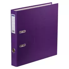 Папка-регистратор OfficeSpace 50 мм. бумвинил с карманом на корешке фиолетовая