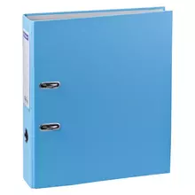 Папка-регистратор OfficeSpace 70 мм. бумвинил с карманом на корешке голубая