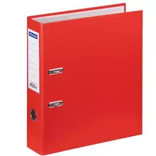 Папка-регистратор OfficeSpace 70 мм. бумвинил с карманом на корешке красная