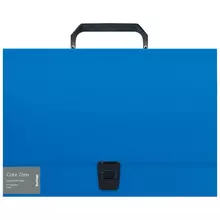 Папка-портфель 1 отделение Berlingo "Color Zone" А4 330*230*35 мм. 1000 мкм. синяя