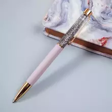 Ручка шариковая автоматическая Meshu "Lilac sand" синяя 10 мм.